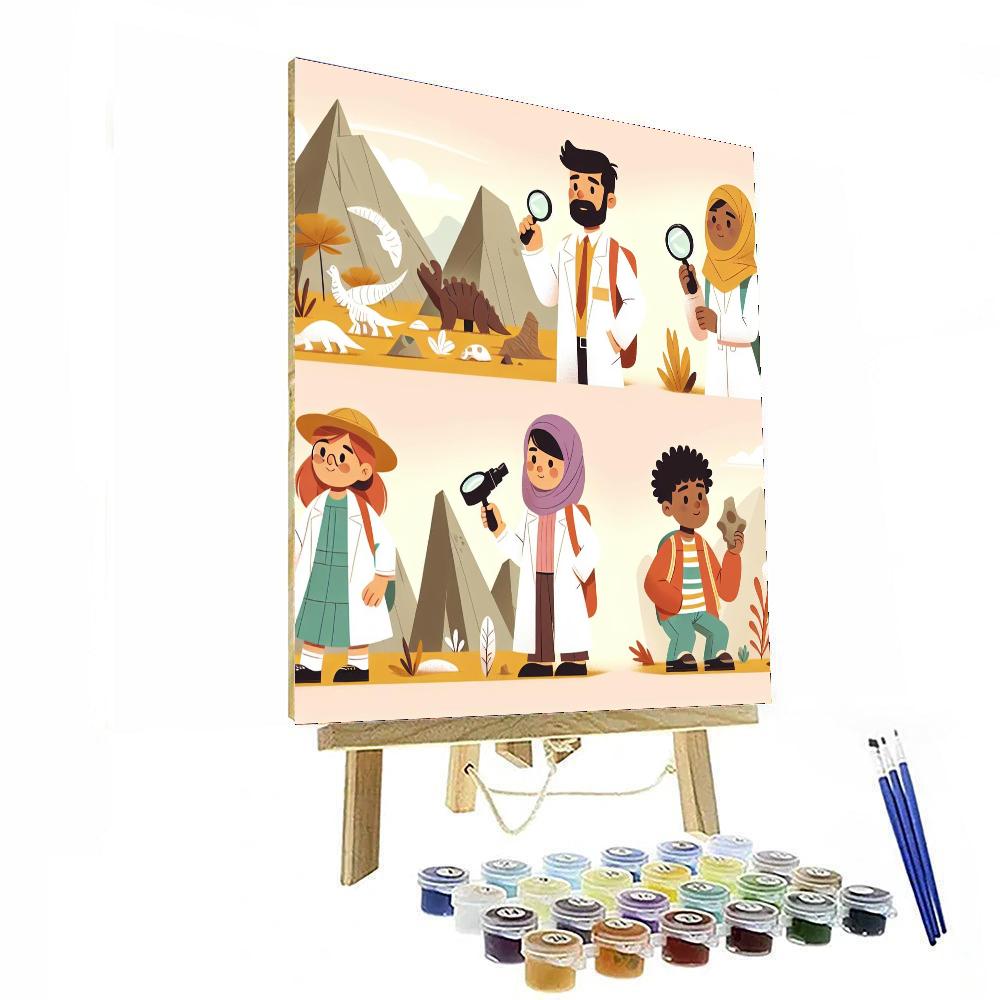Dazzling Dinosaur Expedition Paint By Color