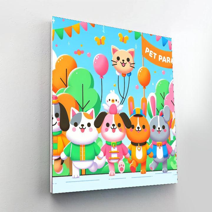 Pet Parade Party Paint By Numbers