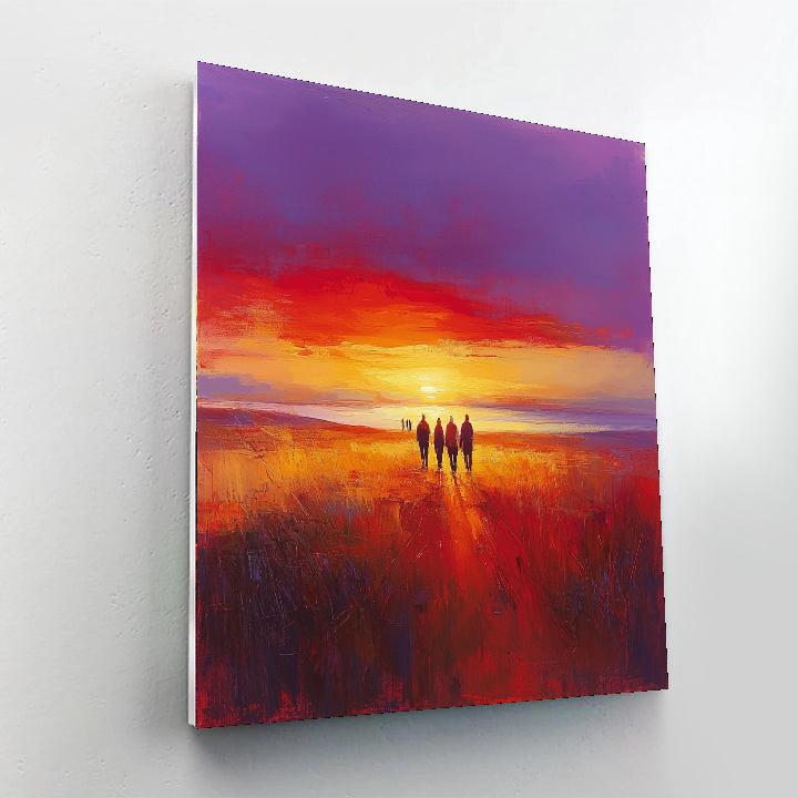 Harmony At Sunset Number Painting