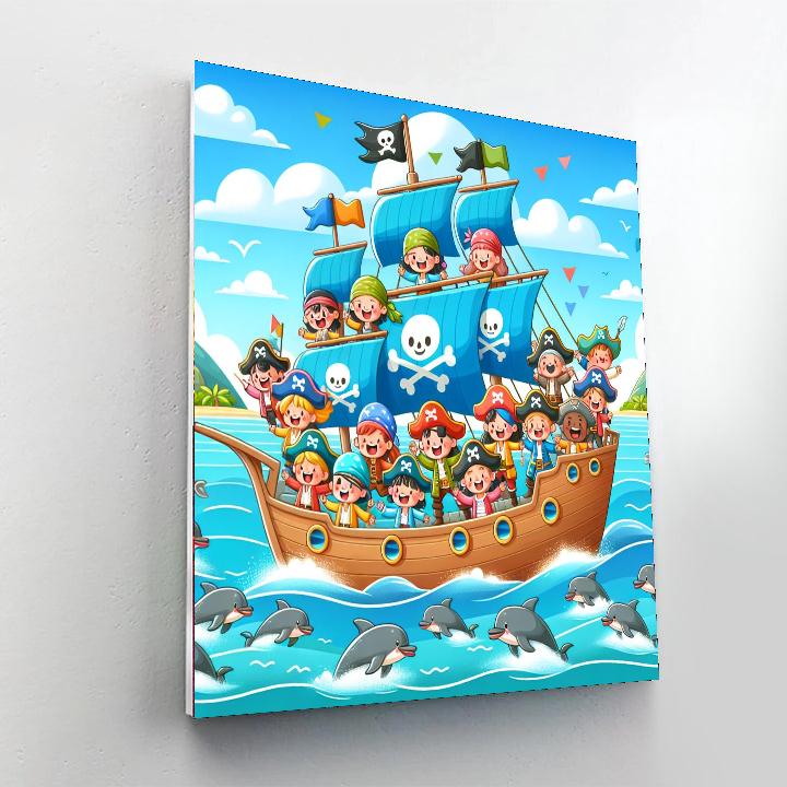 Sailing With Pirate Pals Numbered Painting Kits