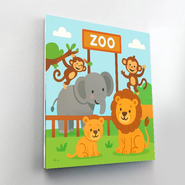 Zoo Extravaganza Numbered Painting Kits