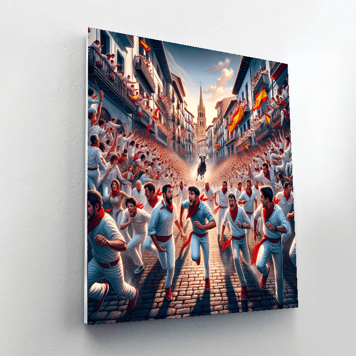 San Fermín - Spain Number Painting
