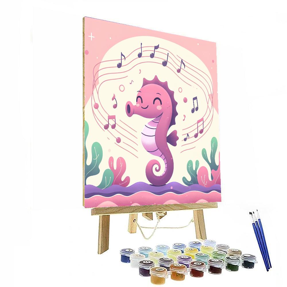 Singing Seahorse Numbered Painting Kits
