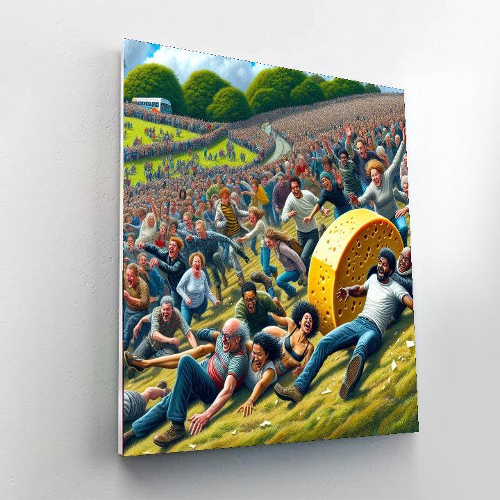 Cooper's Hill Cheese Rolling Painting Number Kit