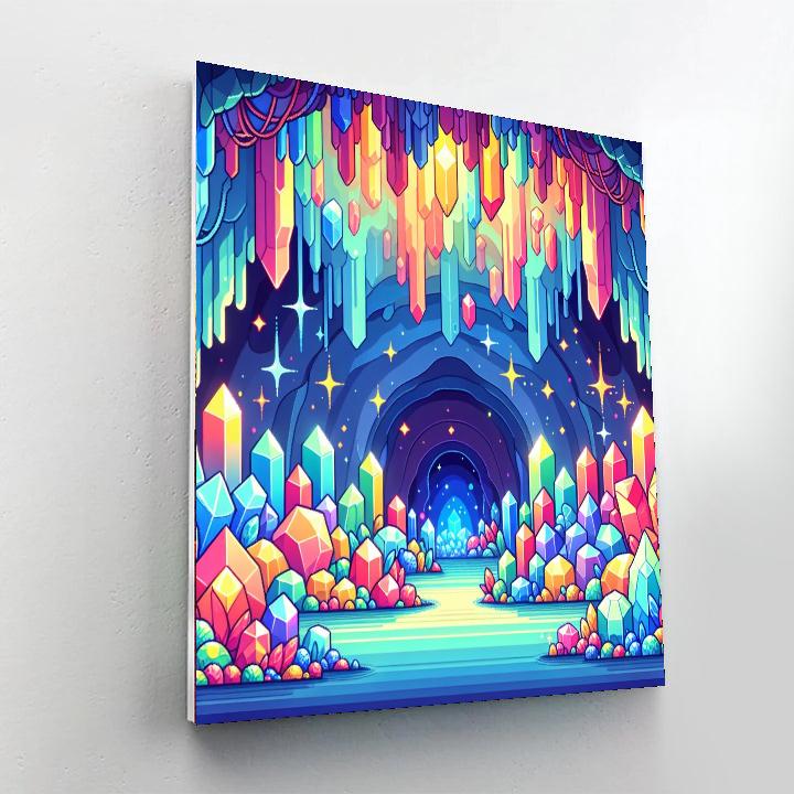 Magical Crystal Cave Painting Number Kit