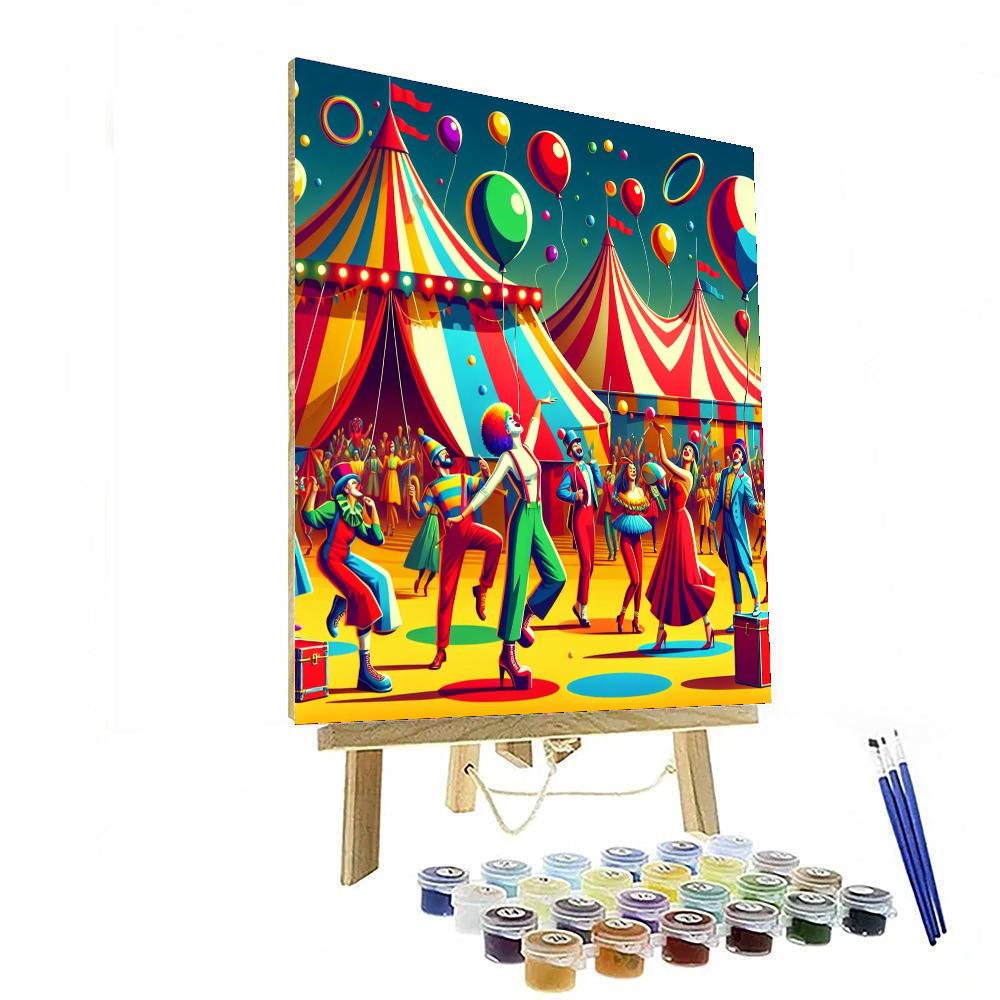 Whimsical Circus Town Paint By Color