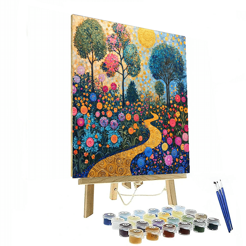 Gustav Klimt Inspired Gustav's Ethereal Garden  Paint By Numbers Kits