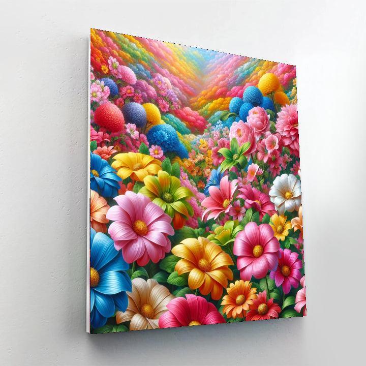 Joyful Floral Dance Paint By Numbers Art