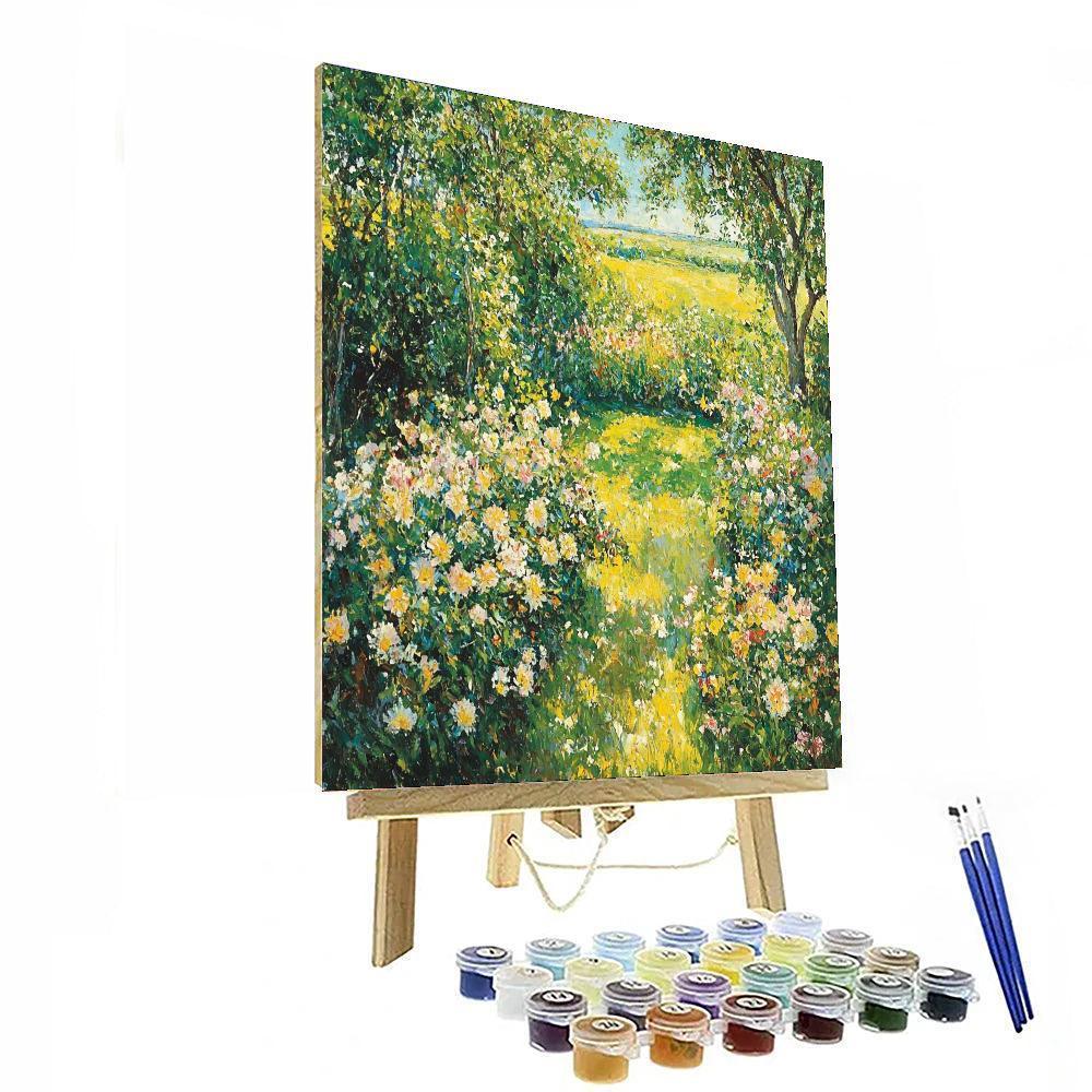 Édouard Manet Inspired Radiant Summer's Embrace  Paint By Color