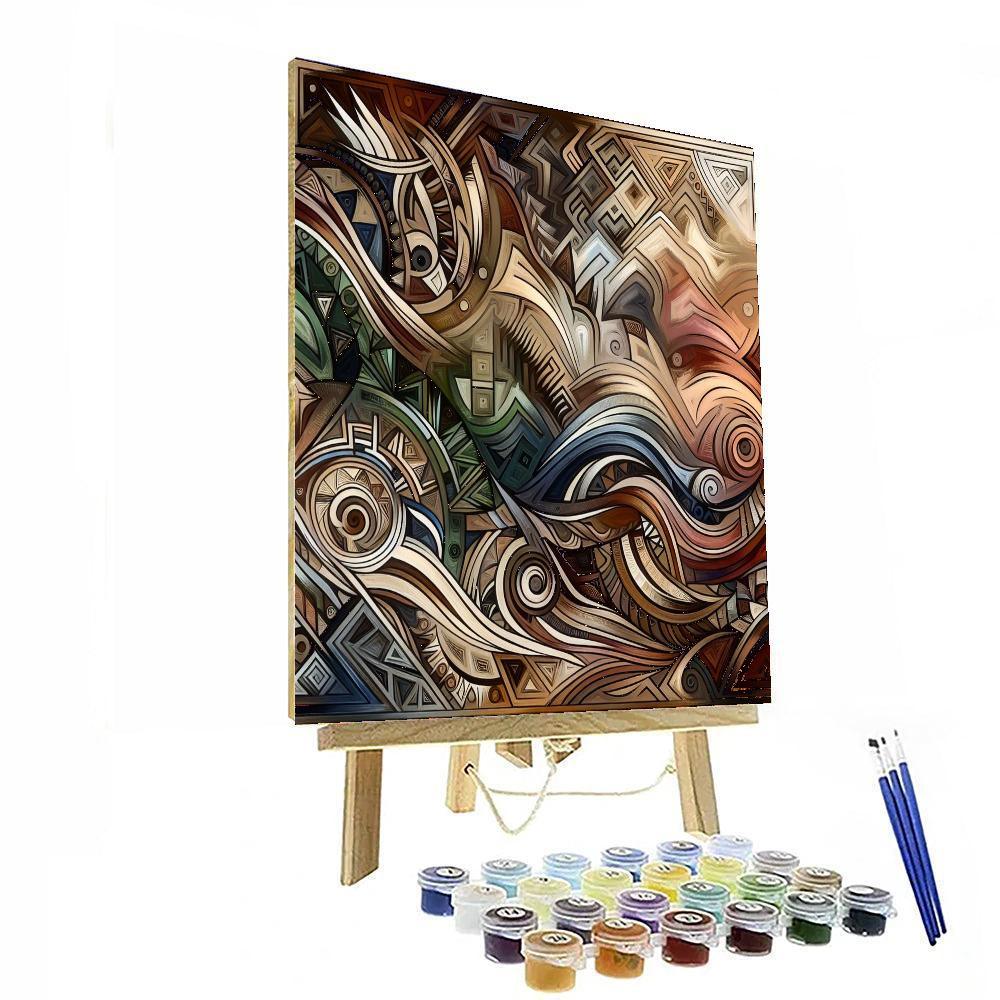 Ancient Tribal Patterns Numbered Painting Kits