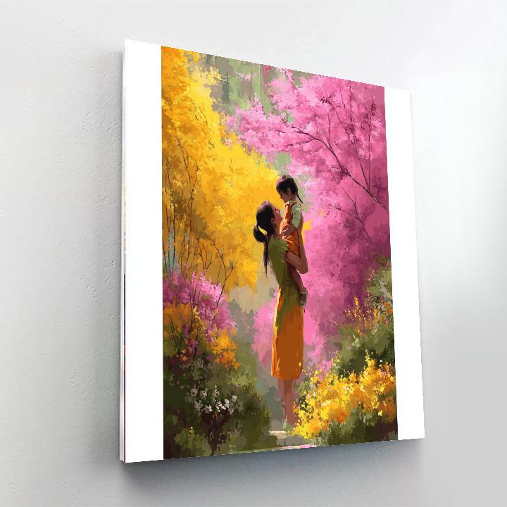Mother And Child In Bloom Paint By Number