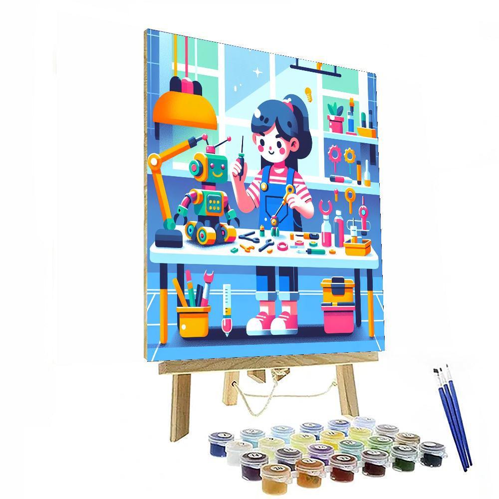Robotic Engineer Challenge Paint By Numbers Kits