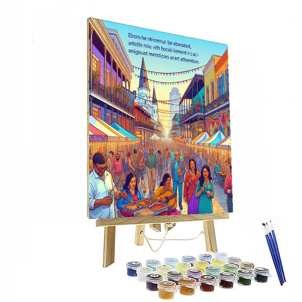 Bourbon Street Festival - Usa Painting By Numbers Kit