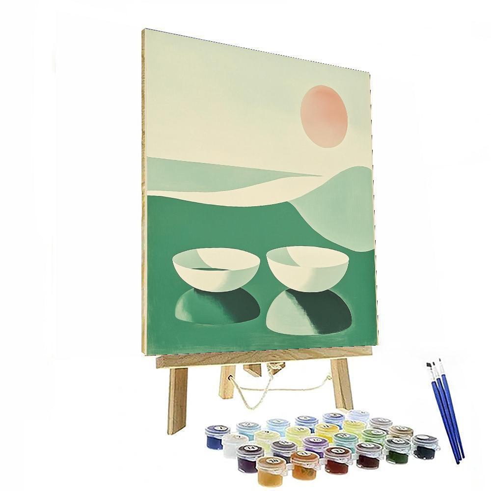 Kazimir Malevich Inspired Serenity In Lines  Numbered Painting Kits