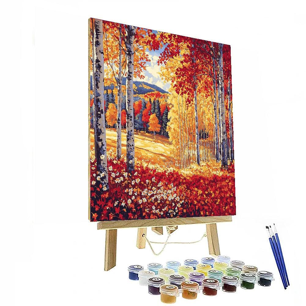 Gustav Klimt Inspired Autumn Escape  Paint By Numbers