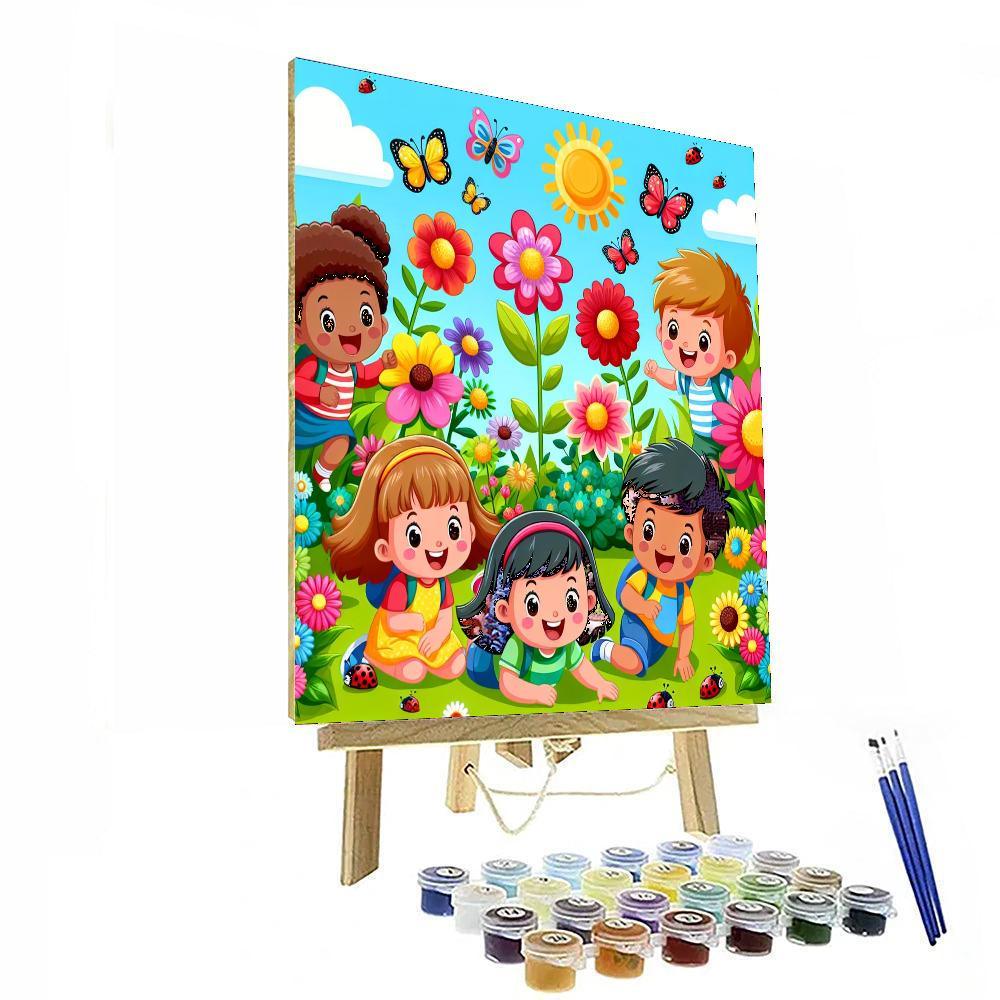 Jolly Garden Adventure Paint By Color