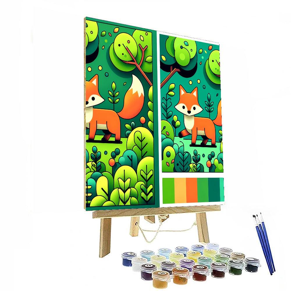 Frolicking Fox Adventures Paint By Numbers Kits