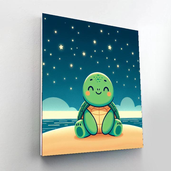 Twinkling Turtle Number Painting