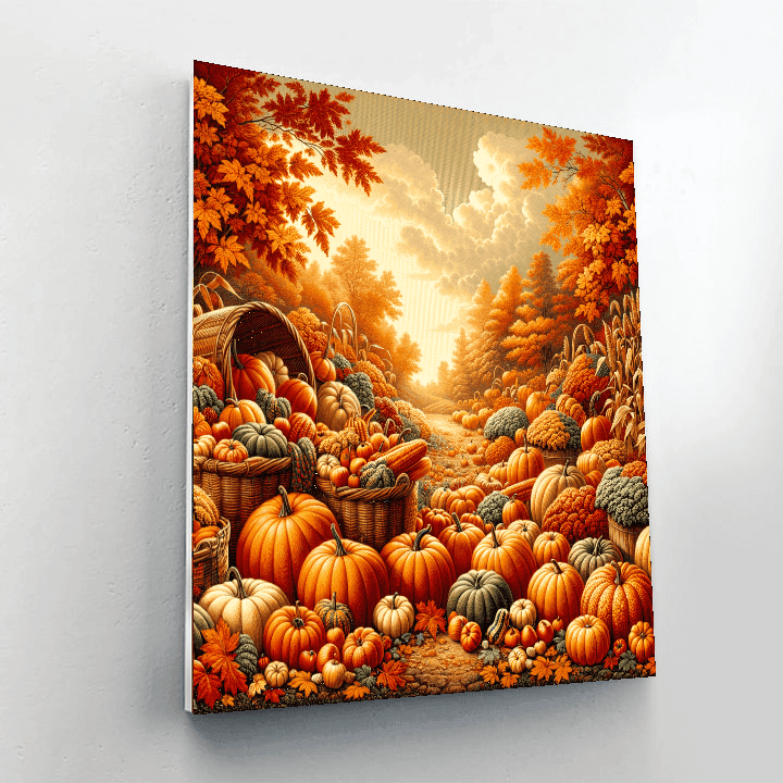 Autumn Harvest Glow Paint By Number