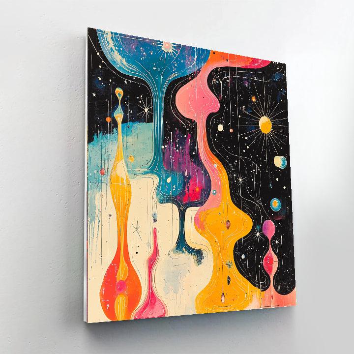 Dale Chihuly Inspired Stellar Serenade  Paint By Number