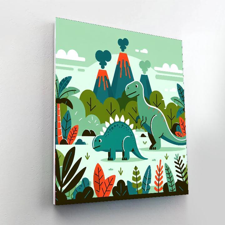 Dinosaur Discovery Delight Numbered Painting Kits
