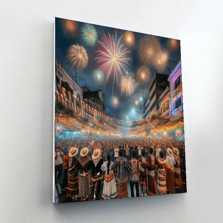 Karnaval Kembang Api Paint By Numbers Art