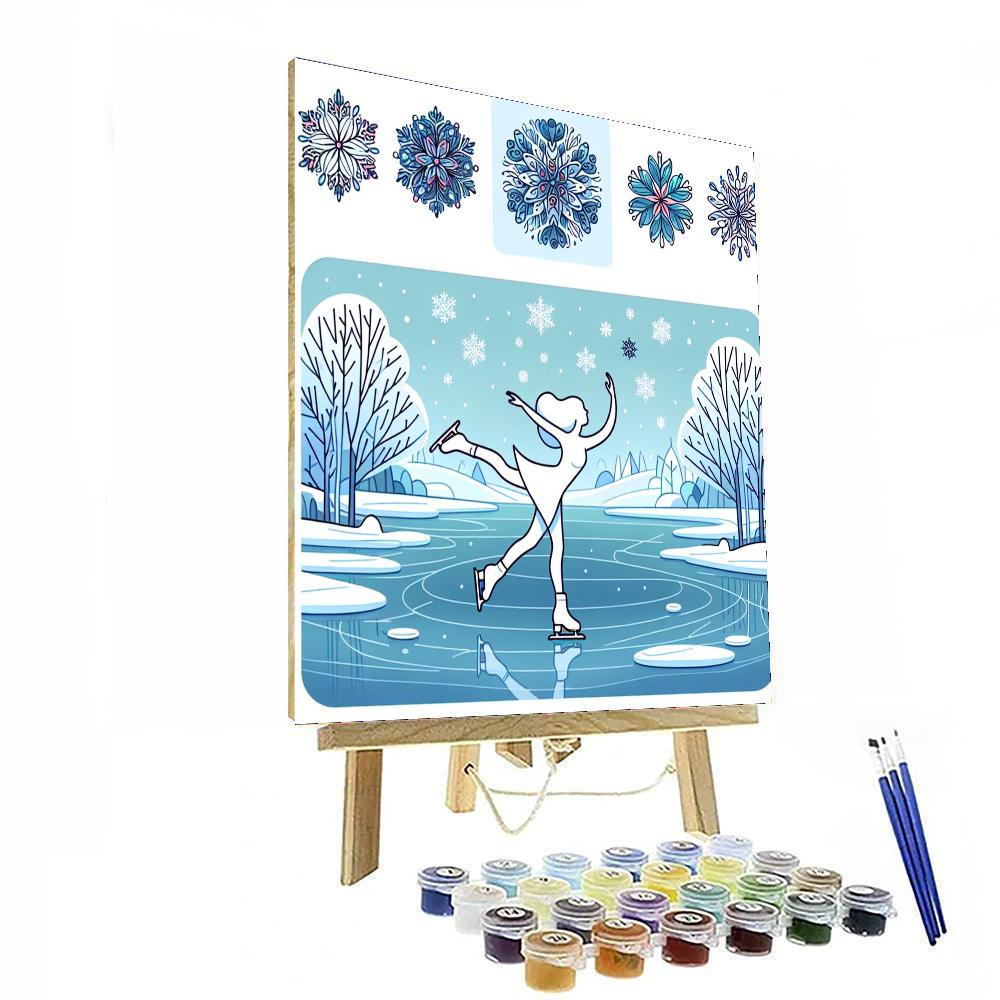 Ballet Of The Snowflakes Painting By Numbers Kit
