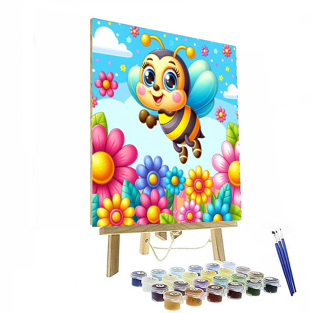 Happy Bee Paint By Color