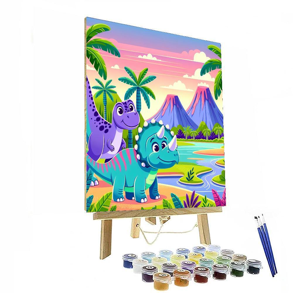 Jurassic Island Paint By Number