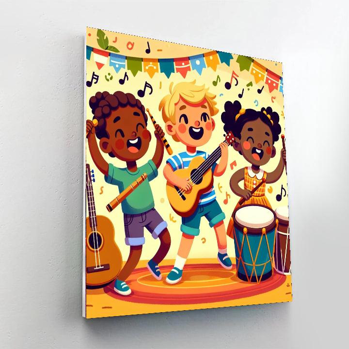 Joyful Music Makers Paint By Numbers Art