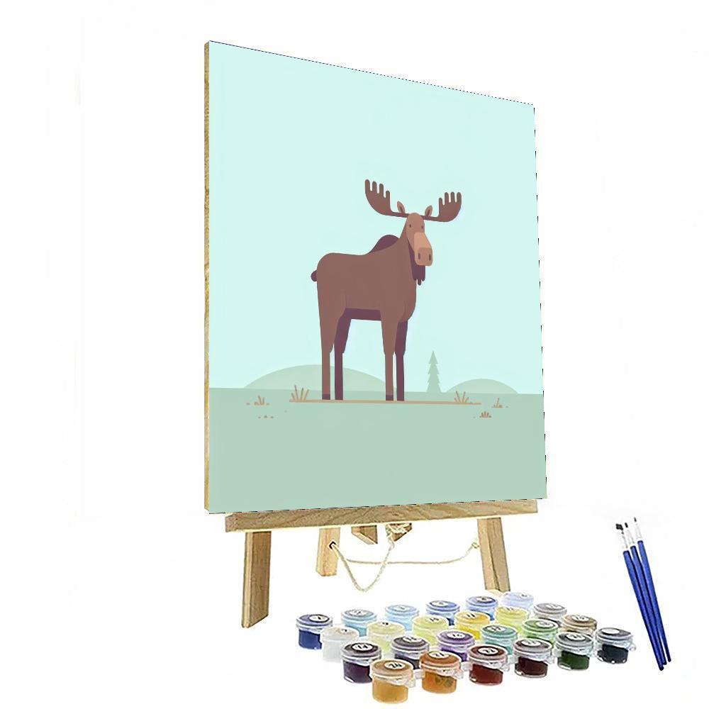 Magical Moose Meadow Paint By Color