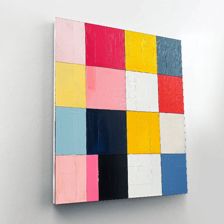 Piet Mondrian Inspired Harmony In Color  Numbered Painting Kits
