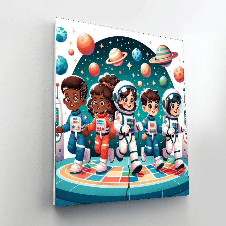 Space Station Explorers Numbered Painting Kits