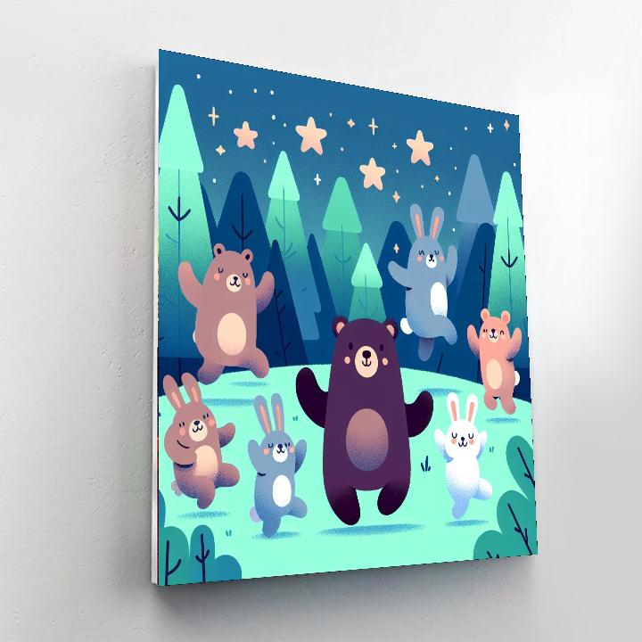 Fantastic Forest Fiesta Paint By Numbers Art