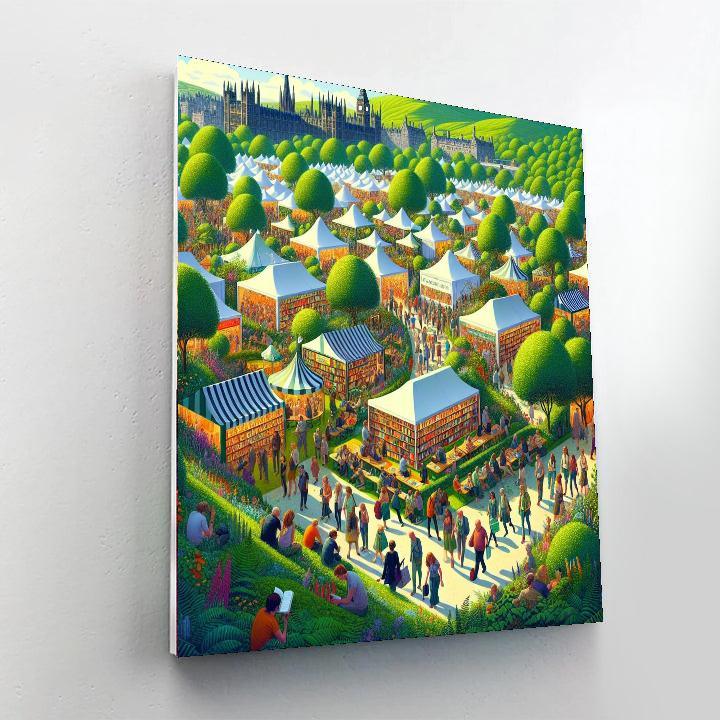 The Edinburgh International Book Festival - Scotland Numbered Painting Kits