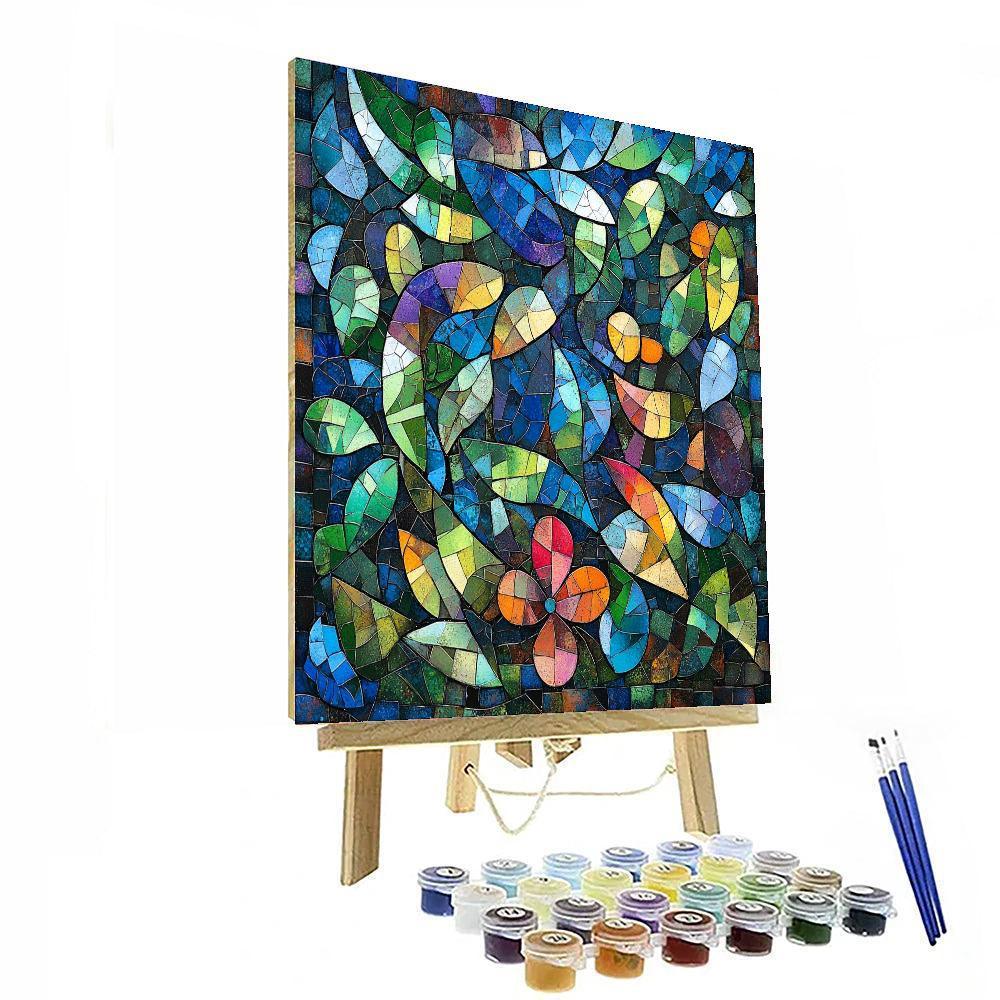 Paul Cézanne Inspired Vibrant Mosaic Of Nature  Paint By Numbers Kits