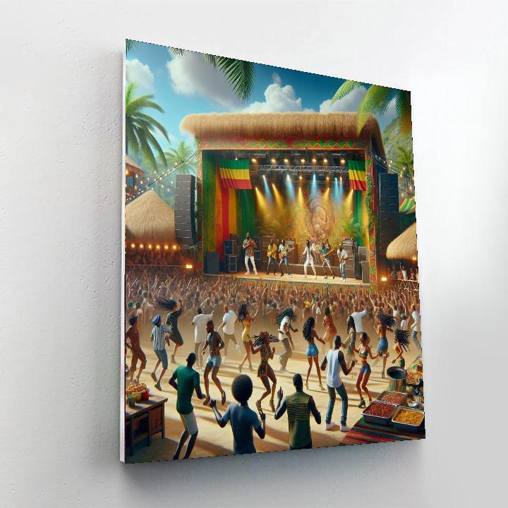 Kingston Reggae Festival Number Painting