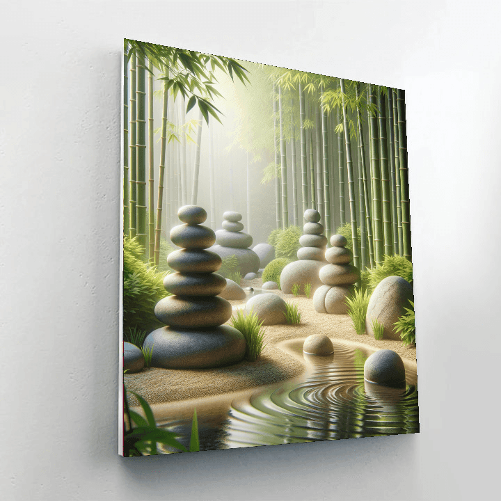 Artistic Zen Stones DIY Paint By Numbers