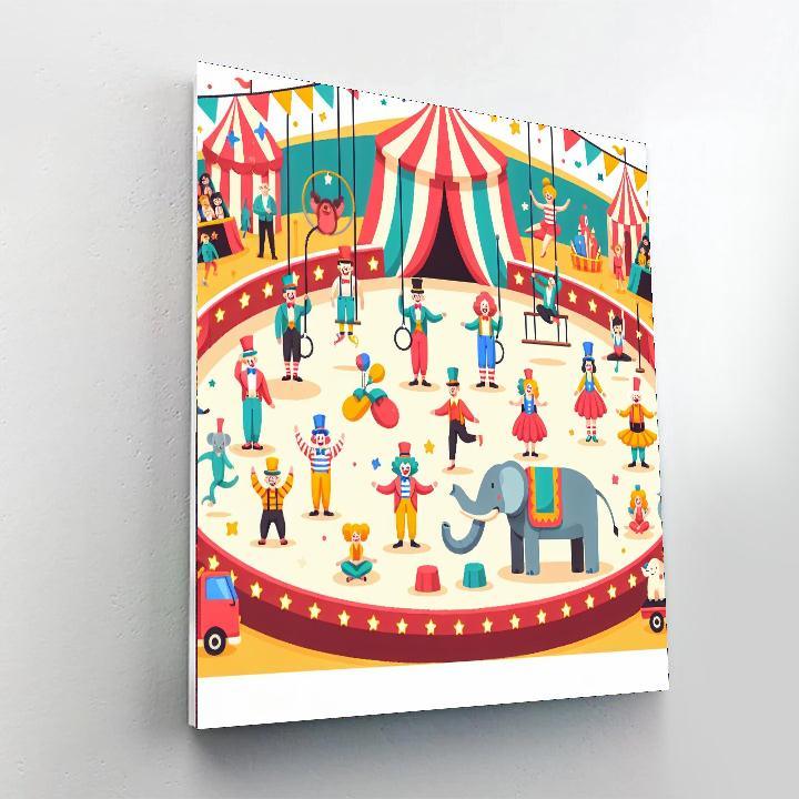 Circus Stars Show Paint By Numbers Art