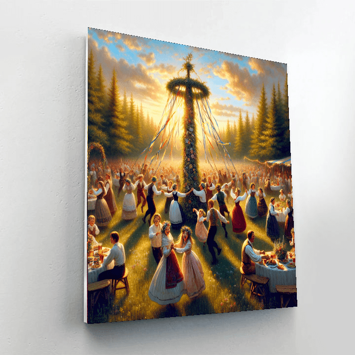 Midsummer's Eve - Sweden Paint By Numbers Art