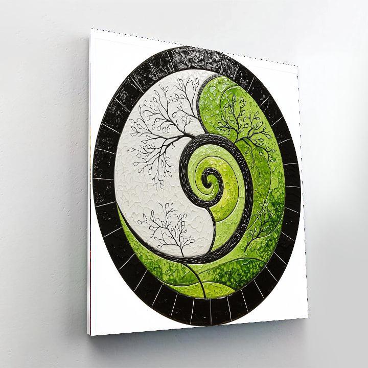 Banksy Inspired Eternal Cycle  Paint By Color