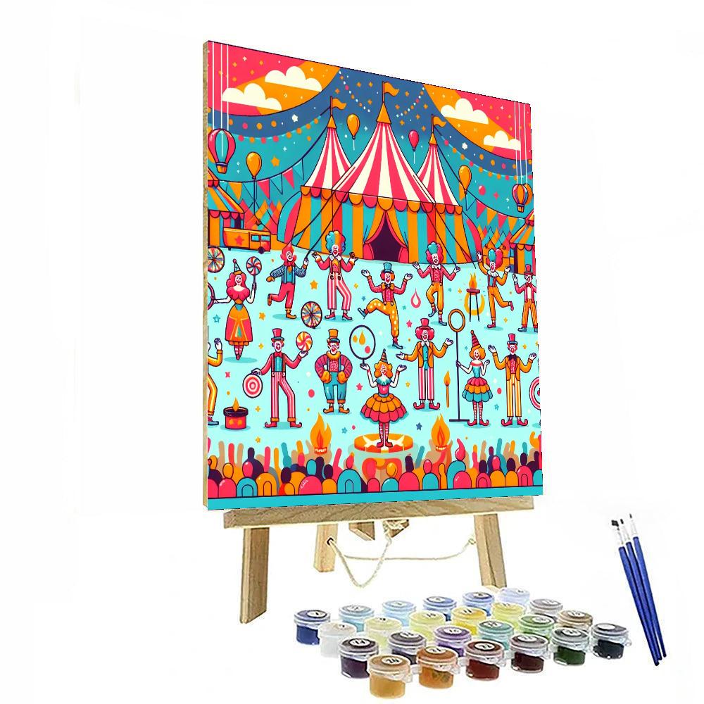 Artistic Circus Wonders DIY Paint By Numbers