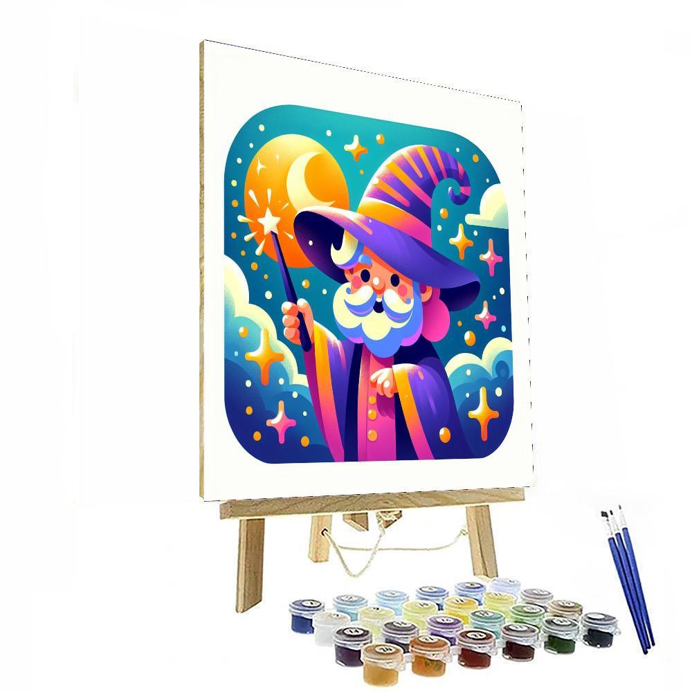Charming Wizard Number Painting