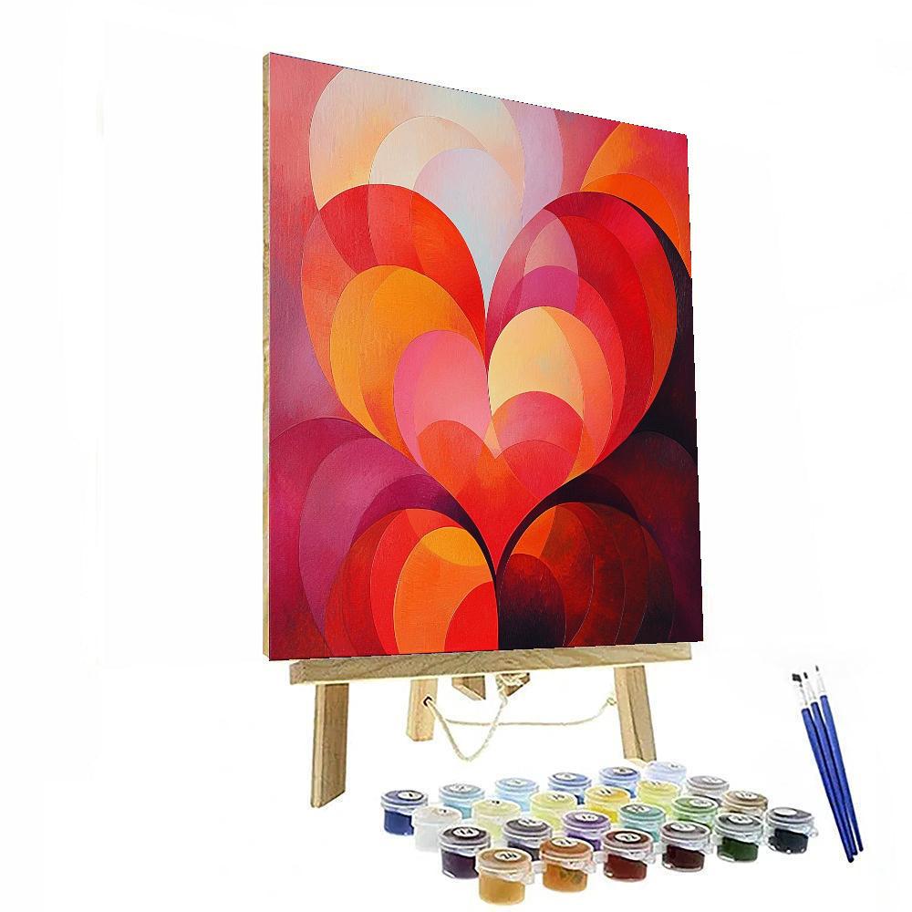 Frida Kahlo Inspired Echoes Of The Heart  Painting Number Kit