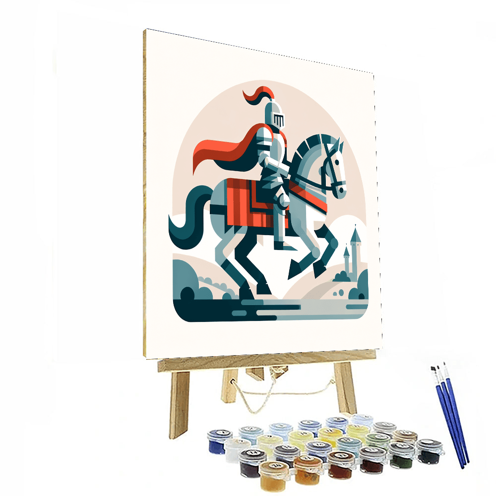 Medieval Knight Quest Painting By Numbers Kit