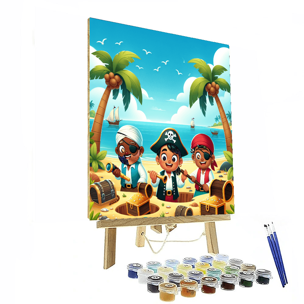 Joyful Treasure Hunt Numbered Painting Kits