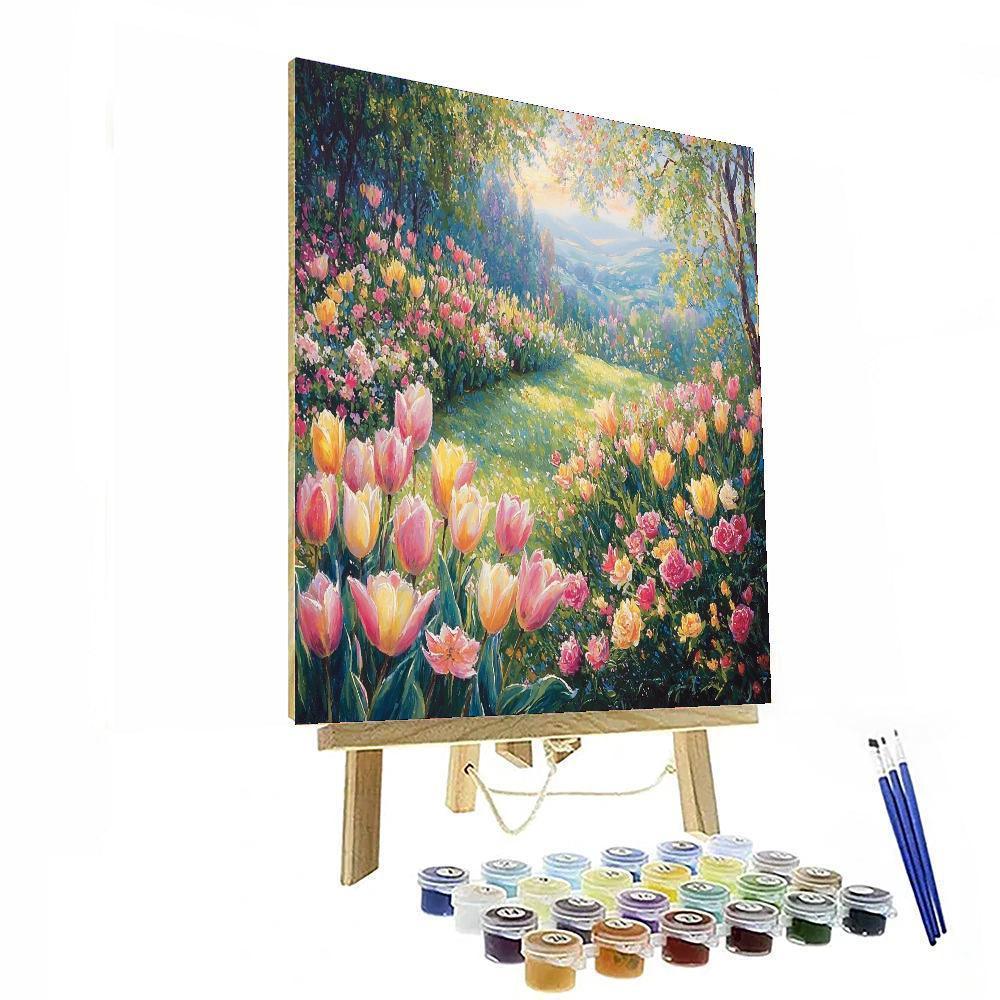 Claude Monet Inspired The Melodic Garden  DIY Paint By Numbers