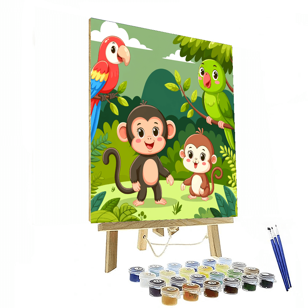 Jungle Animals Discovery Paint By Numbers Kits