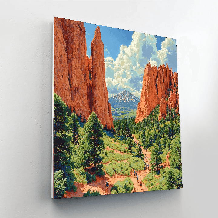 Garden Of The Gods Painting Number Kit
