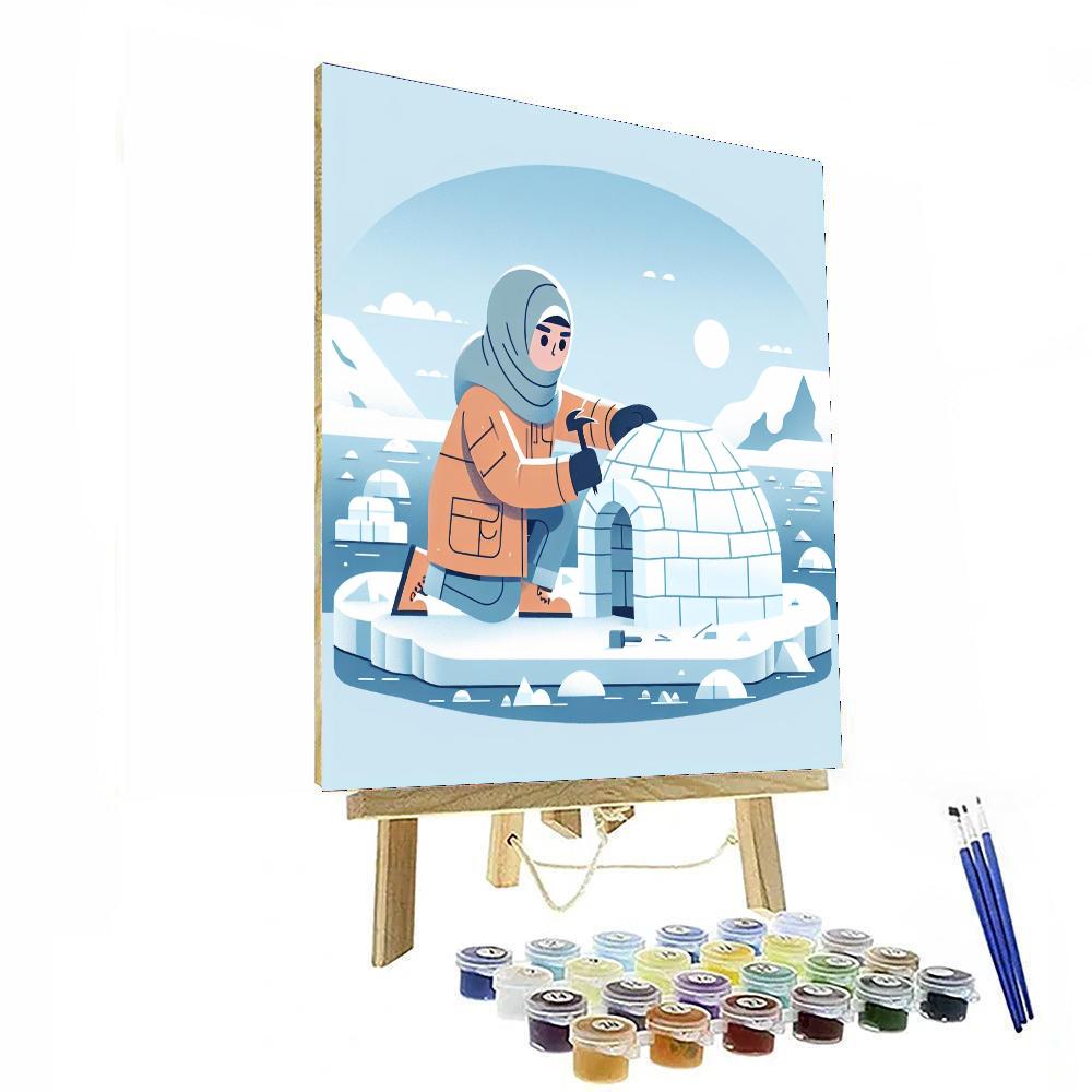 Arctic Survival Adventure Painting Number Kit
